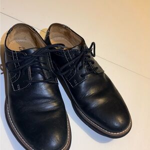 Johnston & Murphy Black Kids Dress Shoes